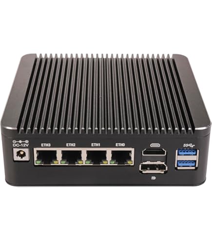 Intel N100 ミニPC ルーター Amazon | AIOPCWA ミニPC, 2 x 10GbE SFP+ LAN Micro Firewall